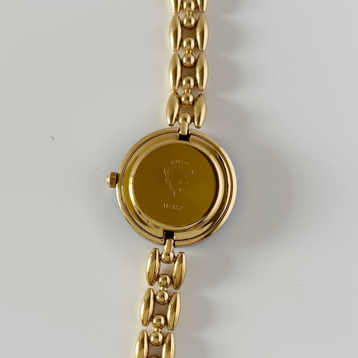 Gucci 1990s Interchangeable Bezel Gold Plated Watch with 6 bezels, case (160mm)