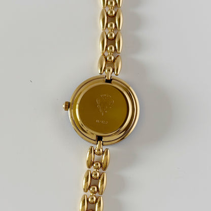 Gucci 1990s Interchangeable Bezel Gold Plated Watch with 6 bezels, case (160mm)