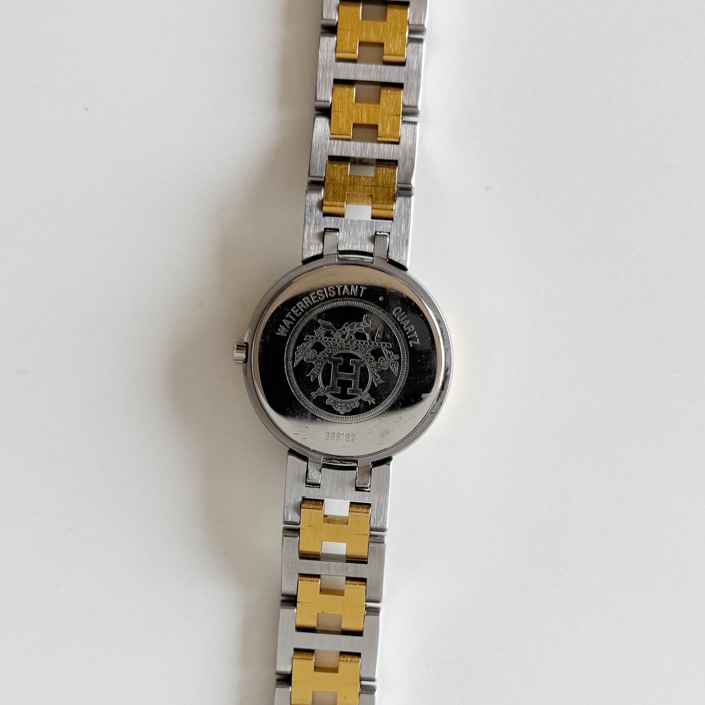 Hermes 1990s Windsor Two Tone Watch