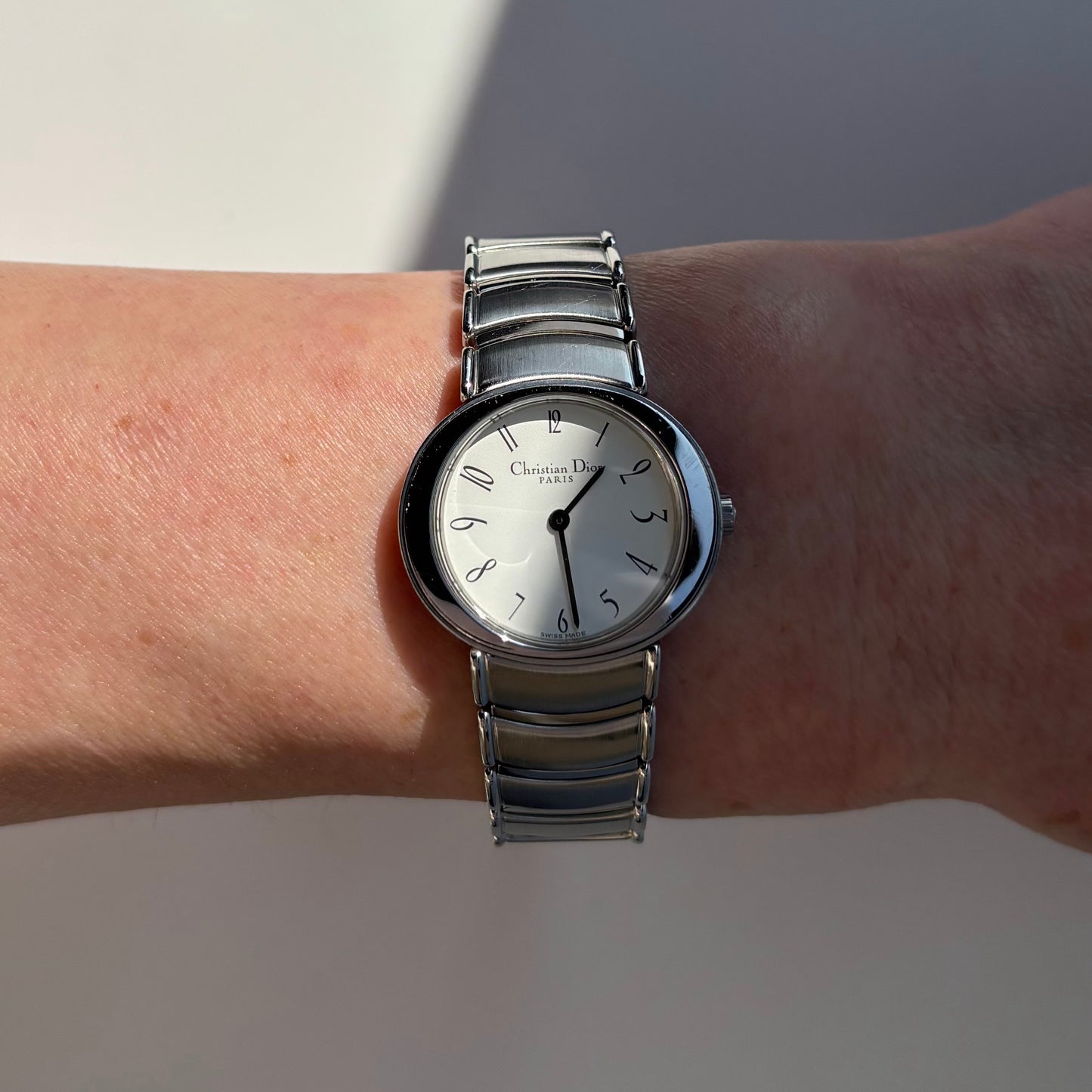 Dior 1990s Oval Dial Stainless steel Watch