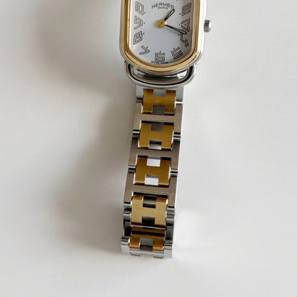 Hermes 1990s Rallye Two Tone Watch