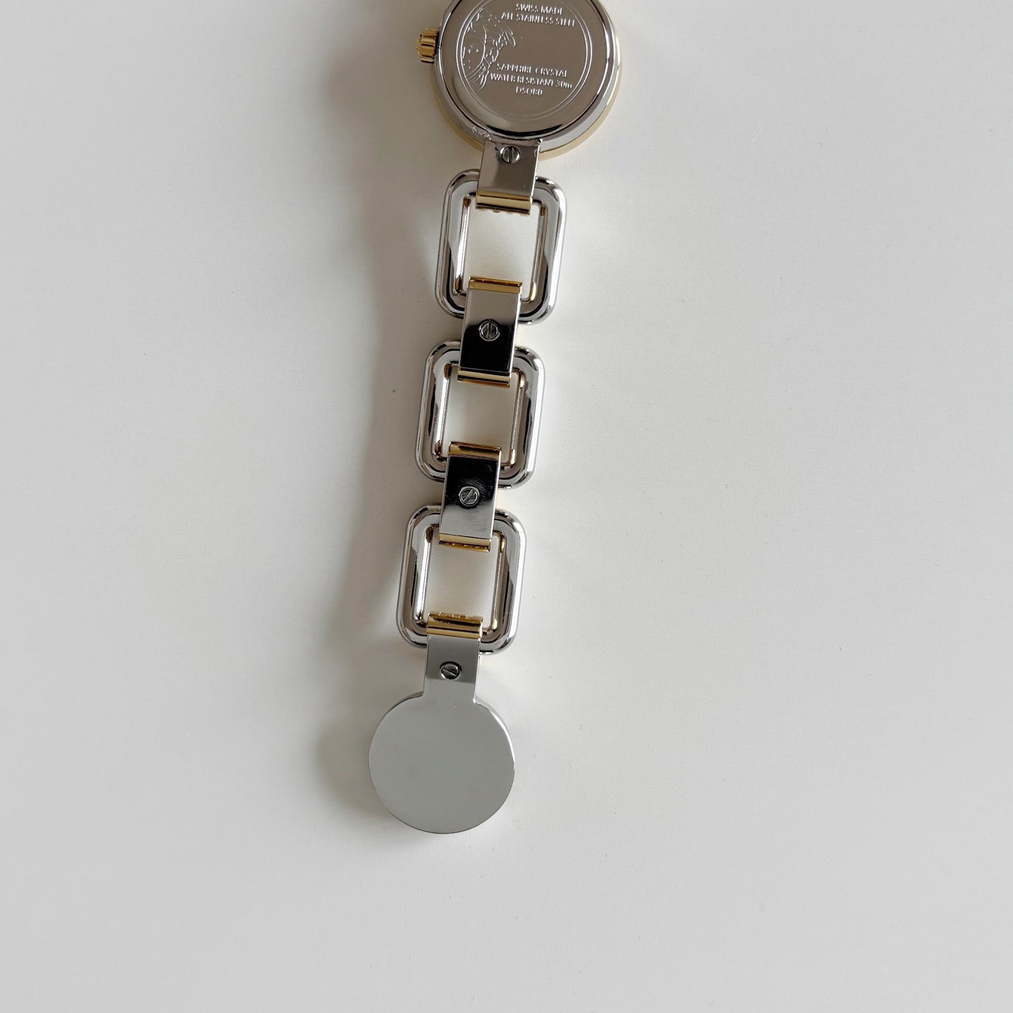 Versace Early 2000s Seashell Dial Two Tone Watch