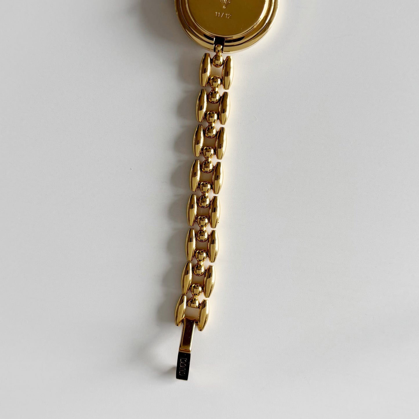 Gucci 1990s Interchangeable Bezel Gold Plated Watch with 6 bezels, case (160mm)