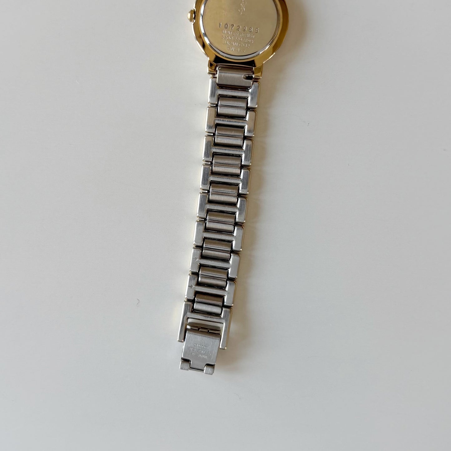 Yves Saint Laurent 1990s Round Dial Two Tone Watch