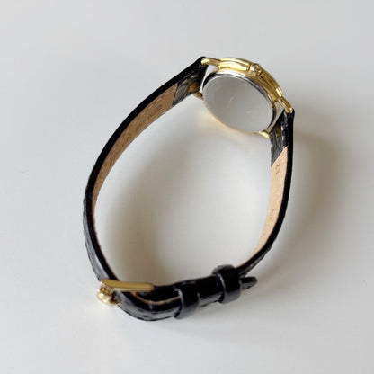 Dior 1990s Round Dial Gold Plated Watch