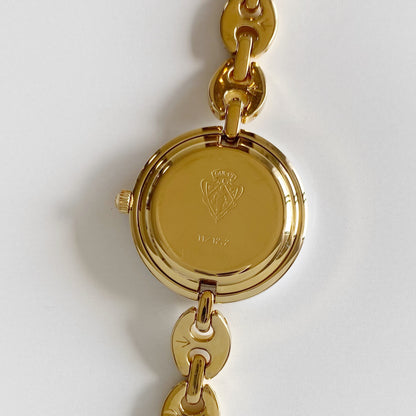 Gucci 1990s Interchangeable Bezel Gold Plated Watch with 6 bezels, case (165m)