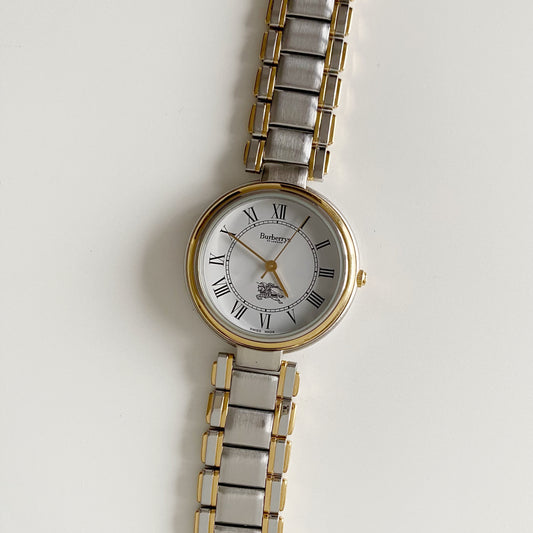 Burberry 1990s Two Tone Watch (Mens)