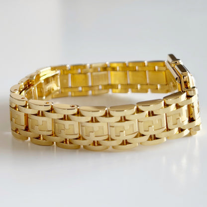 Fendi 1990s Gold Plated Watch Limited Edition (only 2,500 pieces made)