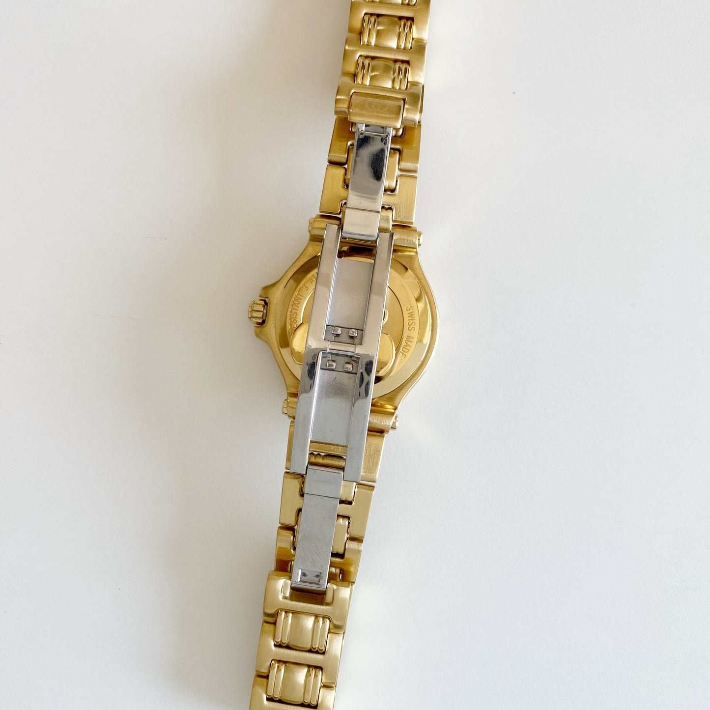 Gucci 1990s Date Gold Plated Watch