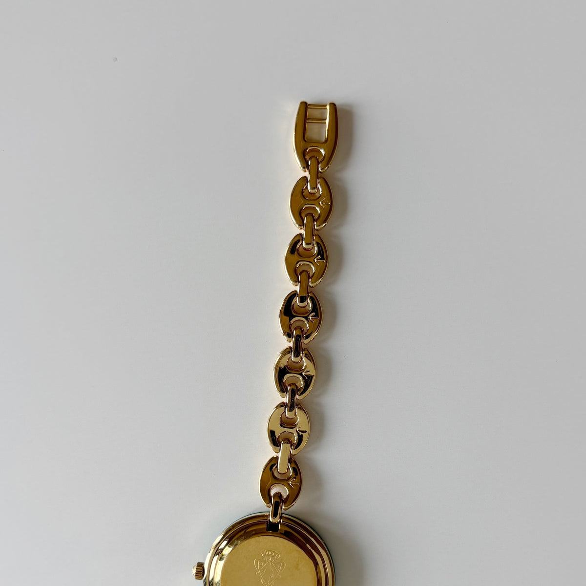 Gucci 1990s Interchangeable Bezel Gold Plated Chain Watch with 6 bezels, case (165mm)