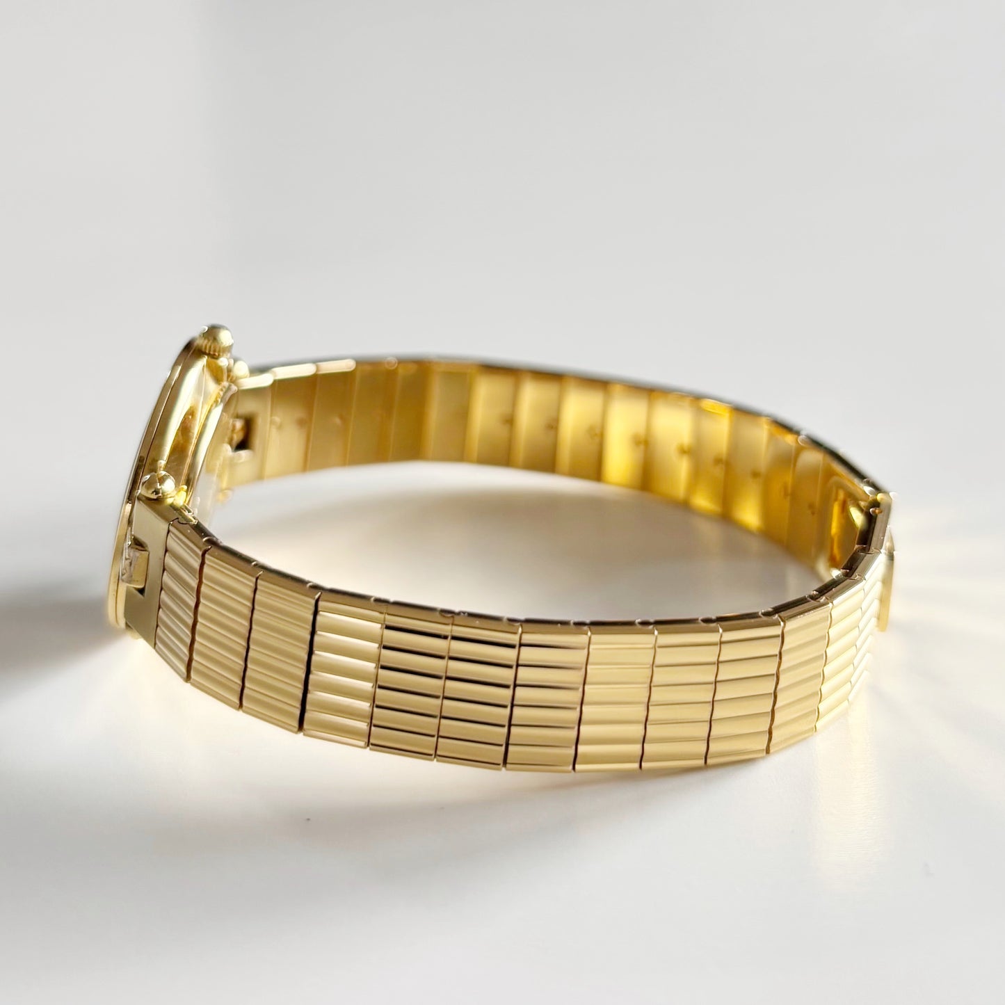 Dior 1990s Round Dial Gold Plated Watch