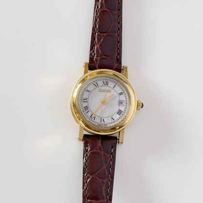 Gucci 1990s Date Round Watch