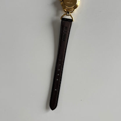 Gucci 1990s Gold Dial Horsebit Gold Plated Watch