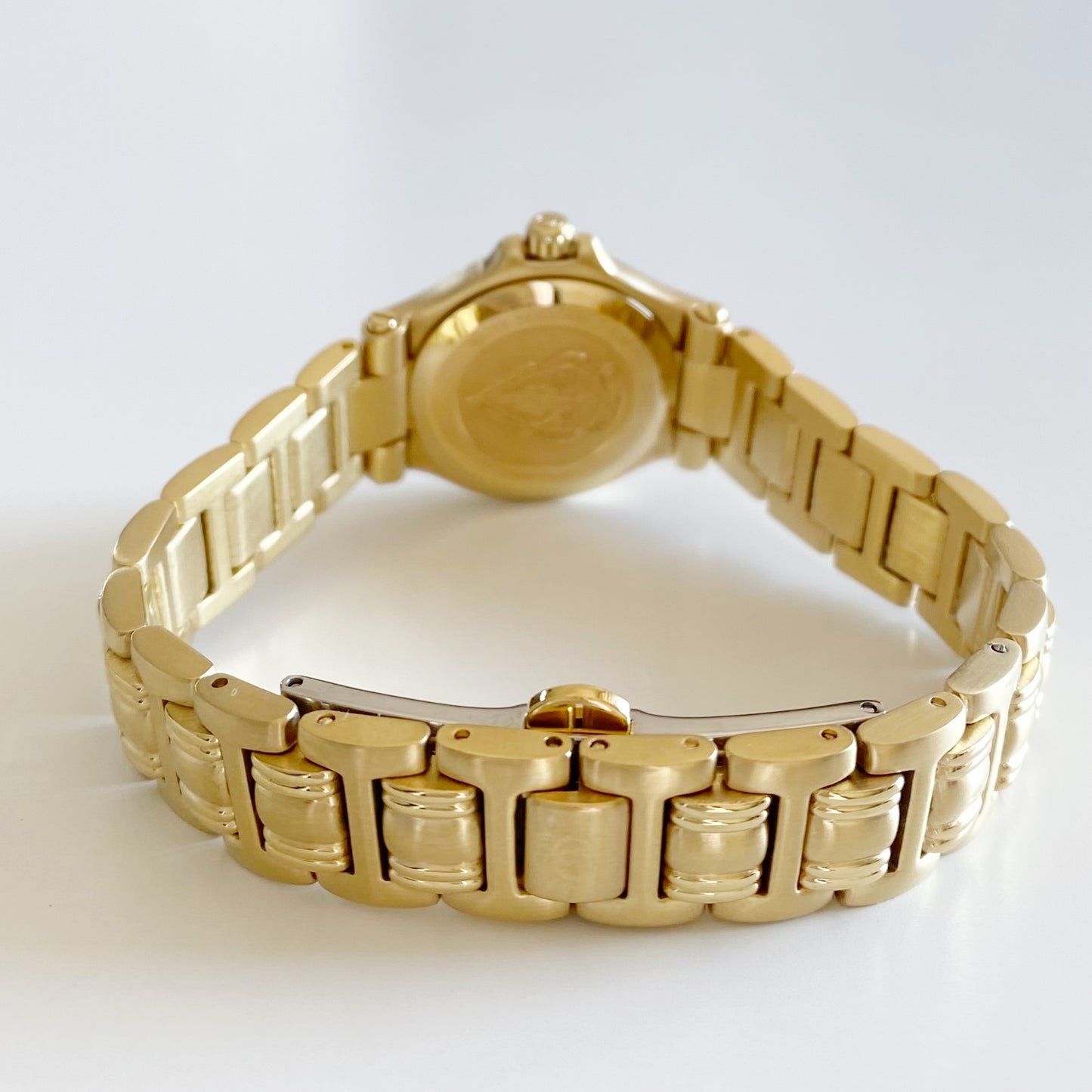 Gucci 1990s Date Gold Plated Watch