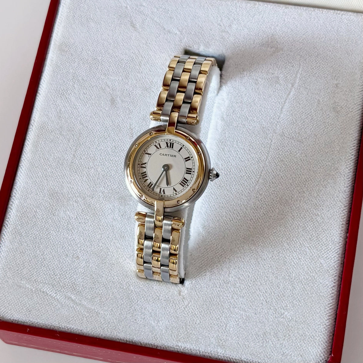Cartier 1990s Panthere Vendome 18K There Row Watch (SM)