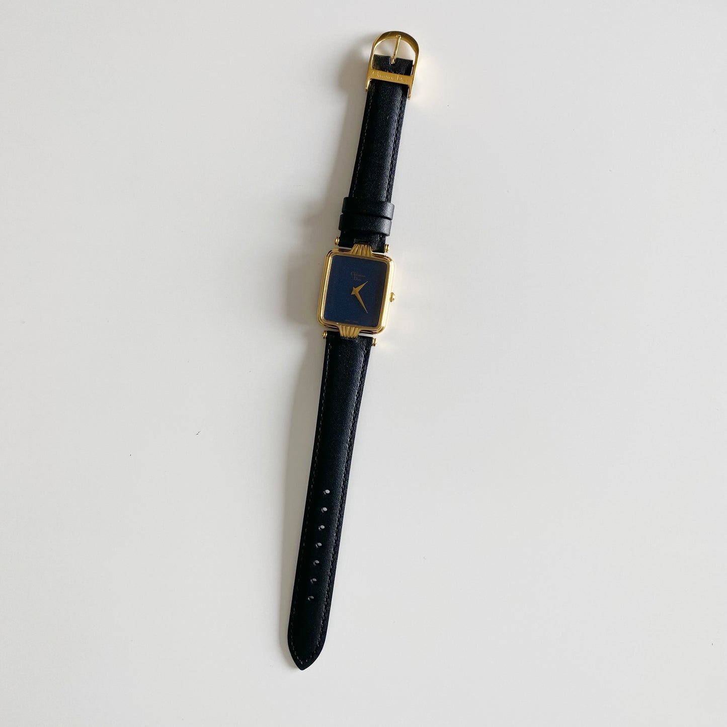 Dior 1990s Tank Gold Plated Watch (Large)