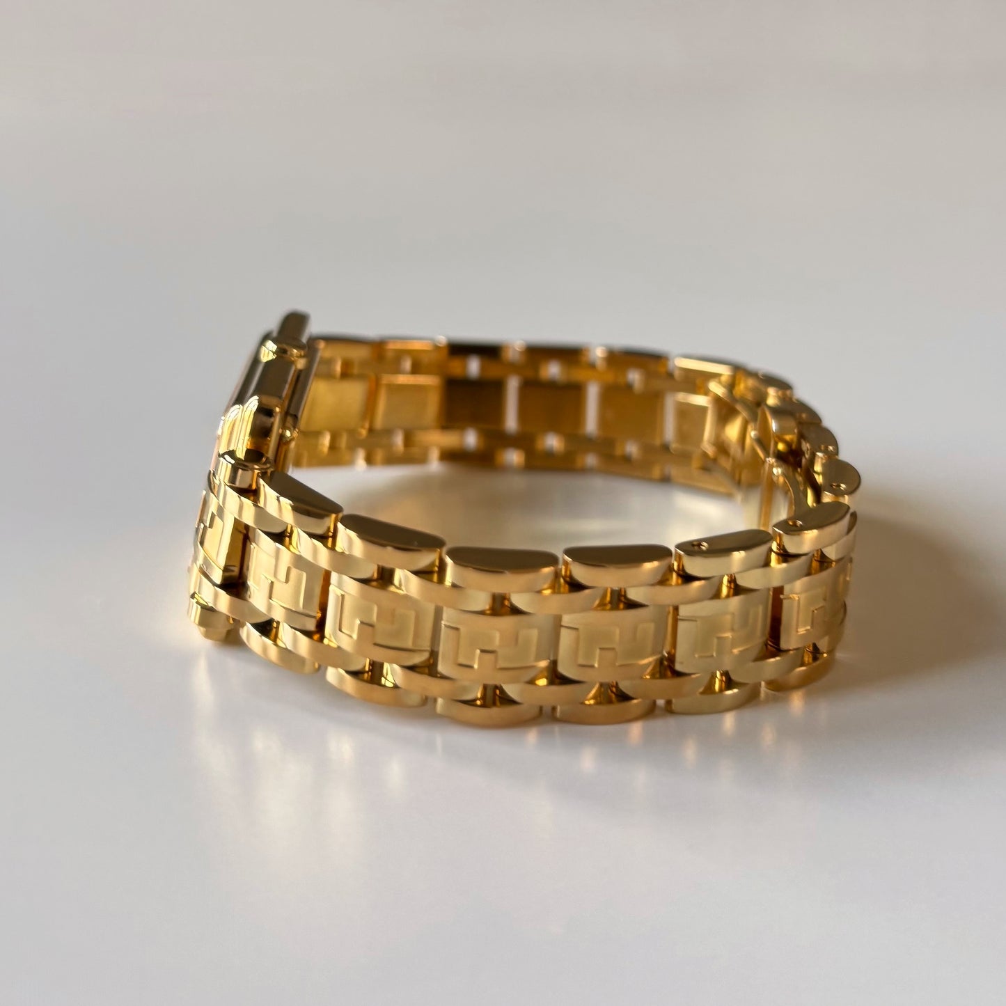 Fendi 1990s Tank Gold Plated Watch Limited Edition (only 2,500 pieces made)