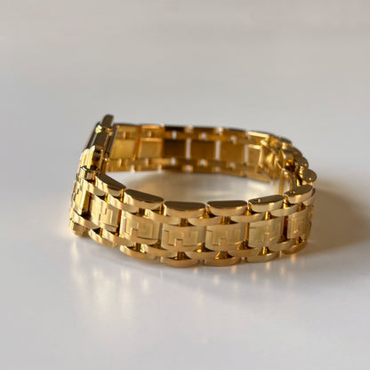 Fendi 1990s Tank Gold Plated Watch Limited Edition (only 2,500 pieces made)
