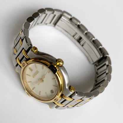 Gucci 1990s Date Two Tone Watch