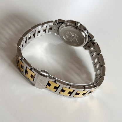 Hermes 1990s Clipper Two Tone Watch