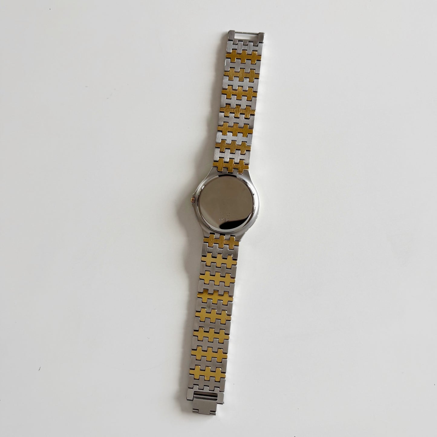Dior 1990s Date Round Dial Gold Plated Two Tone Watch (Large)