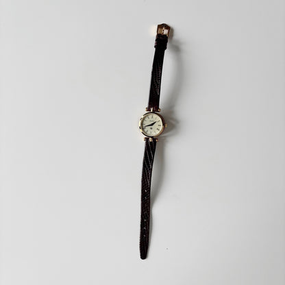Gucci 1990s Sherry Round Dial Gold Plated Watch