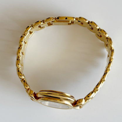 Fendi 1990s Seashell Dial Gold Plated Watch