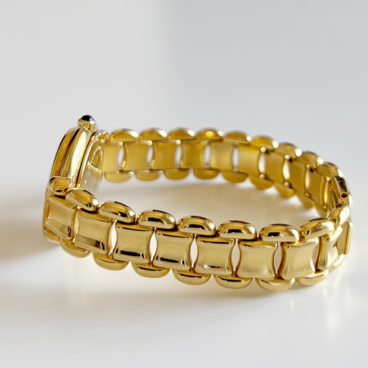 Fendi 1990s Seashell Dial Gold Plated Watch