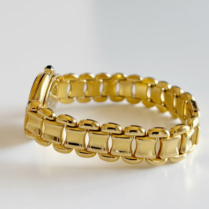 Fendi 1990s Seashell Dial Gold Plated Watch