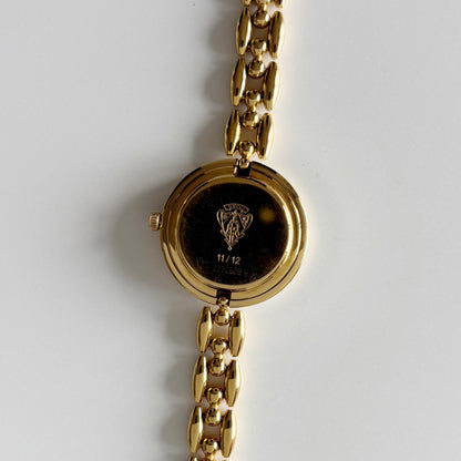 Gucci 1990s Interchangeable Bezel Gold Plated Watch with 6 bezels, case (160mm)
