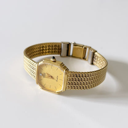 Vintage Seiko Exceline Gold Plated Square Watch