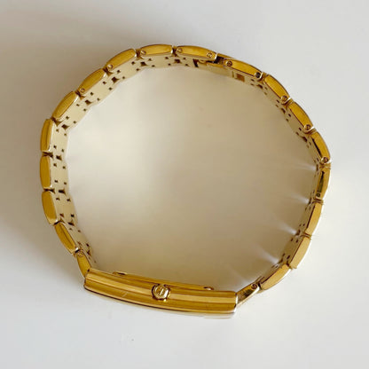 Dior 1990s Tank Gold Plated Watch