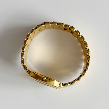 Dior 1990s Oval Dial Gold Plated Watch