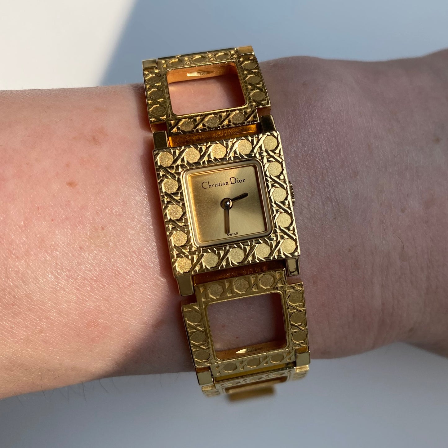 Dior Early 2000s La Parisienne Gold Plated Watch