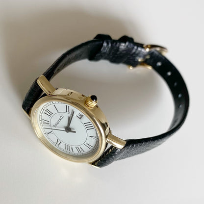 Tiffany 1990s 14K Solid Gold Round Watch
