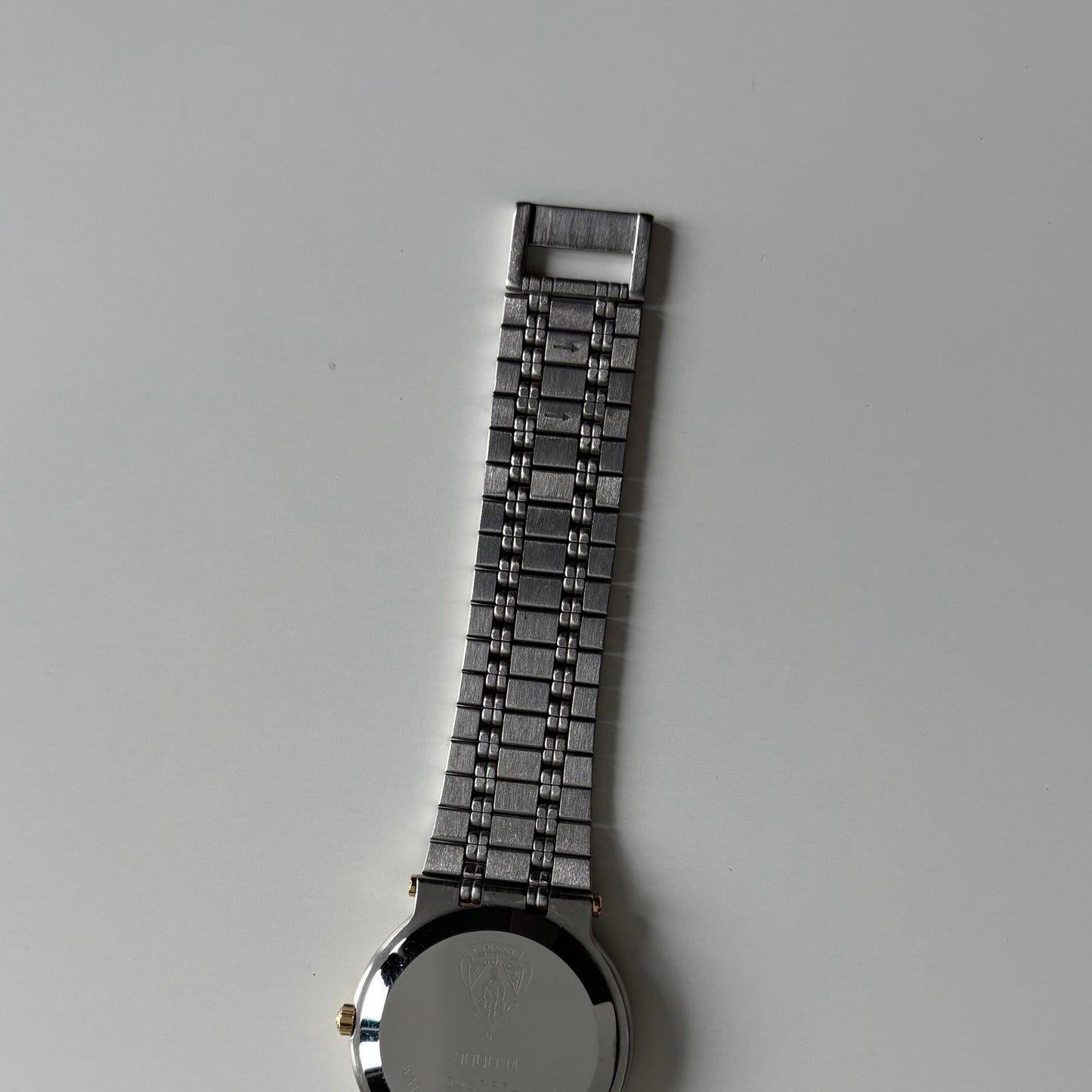 Gucci 1990s Date Round Dial Two Tone Watch (Large)