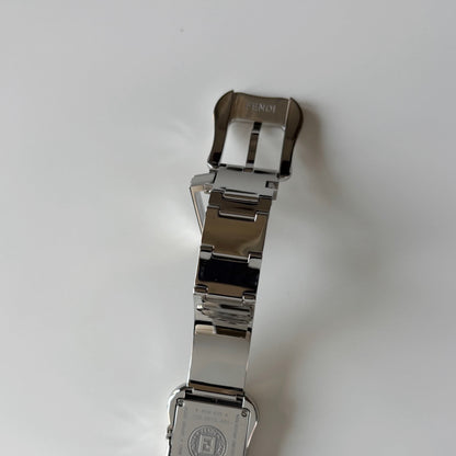 Fendi 1990s Seashell Dial Stainless steel Silver Buckle Watch