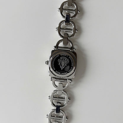 Gucci 1990s White Dial Stainless steel Horsebit Watch