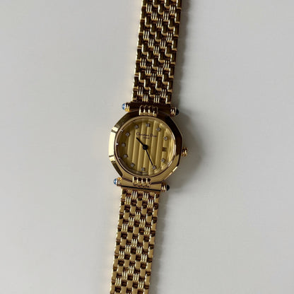Dior 1990s Octagon Dial Gold Plated Watch