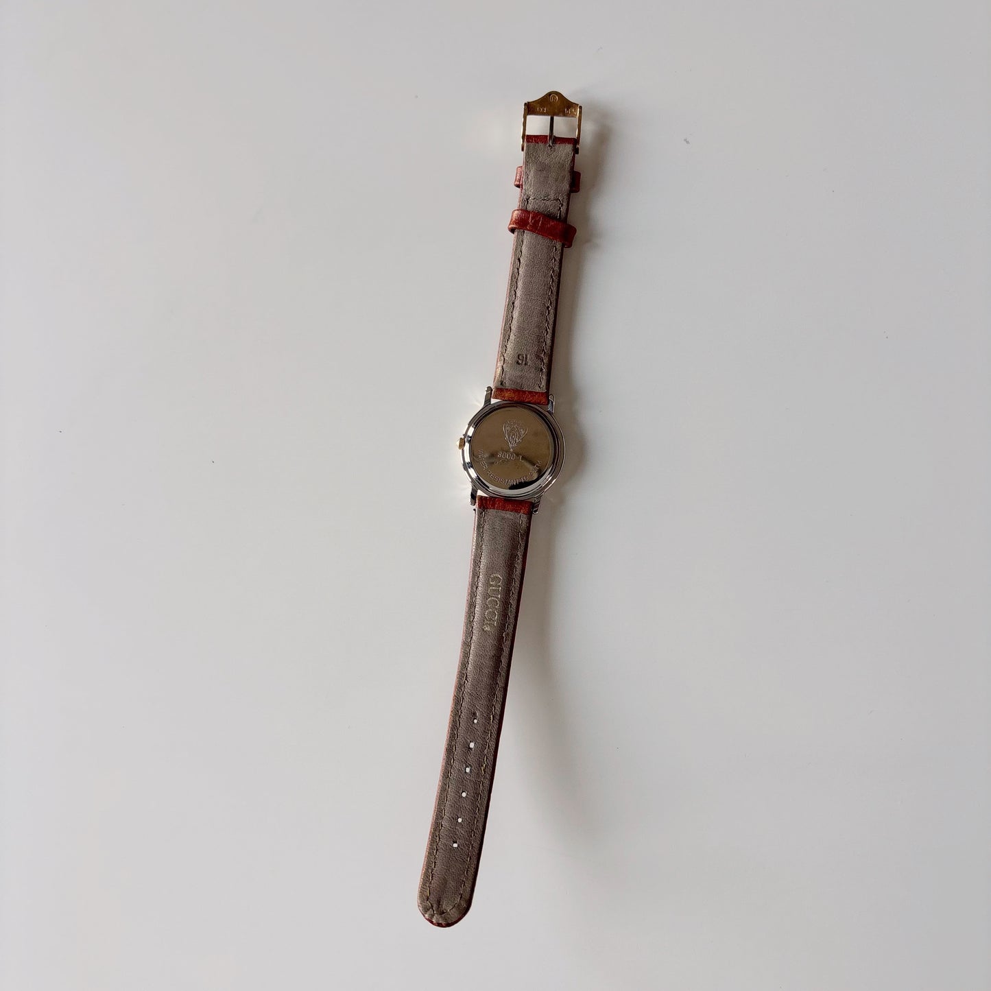 Gucci 1990s Date Round Dial Two Tone Watch