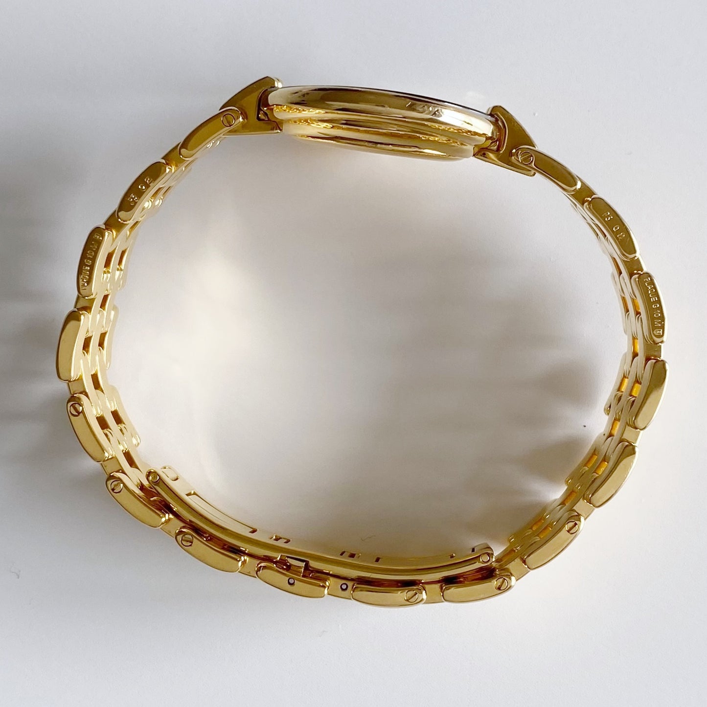 Dior 1990s Bagheera Gold Plated Round Watch