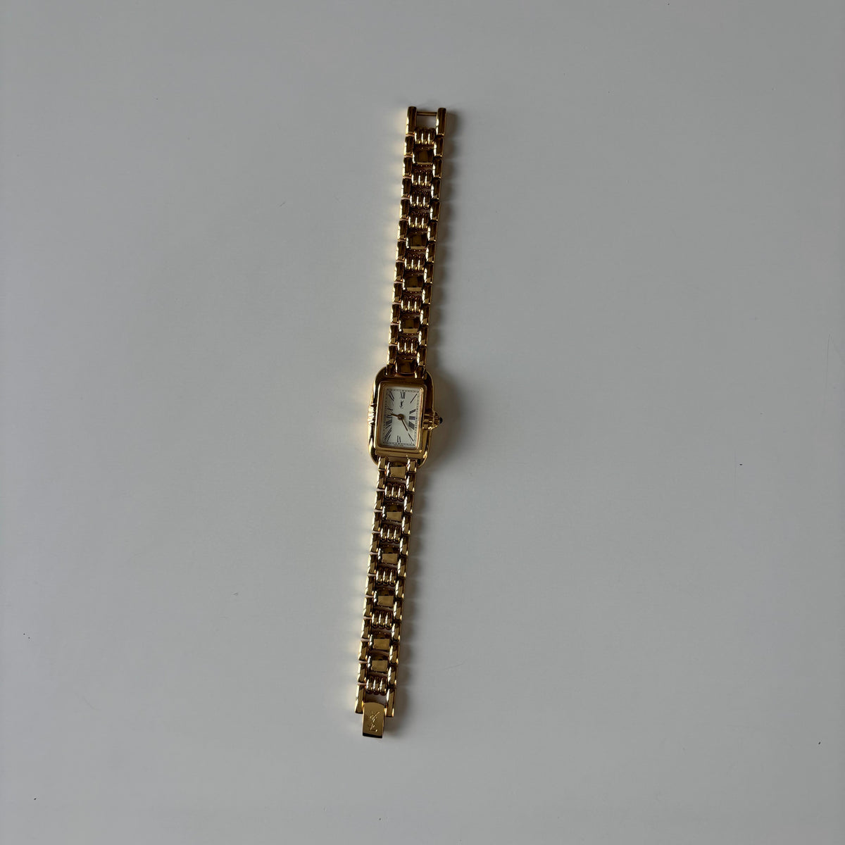 Yves Saint Laurent 1990s Tank Gold-Plated Watch