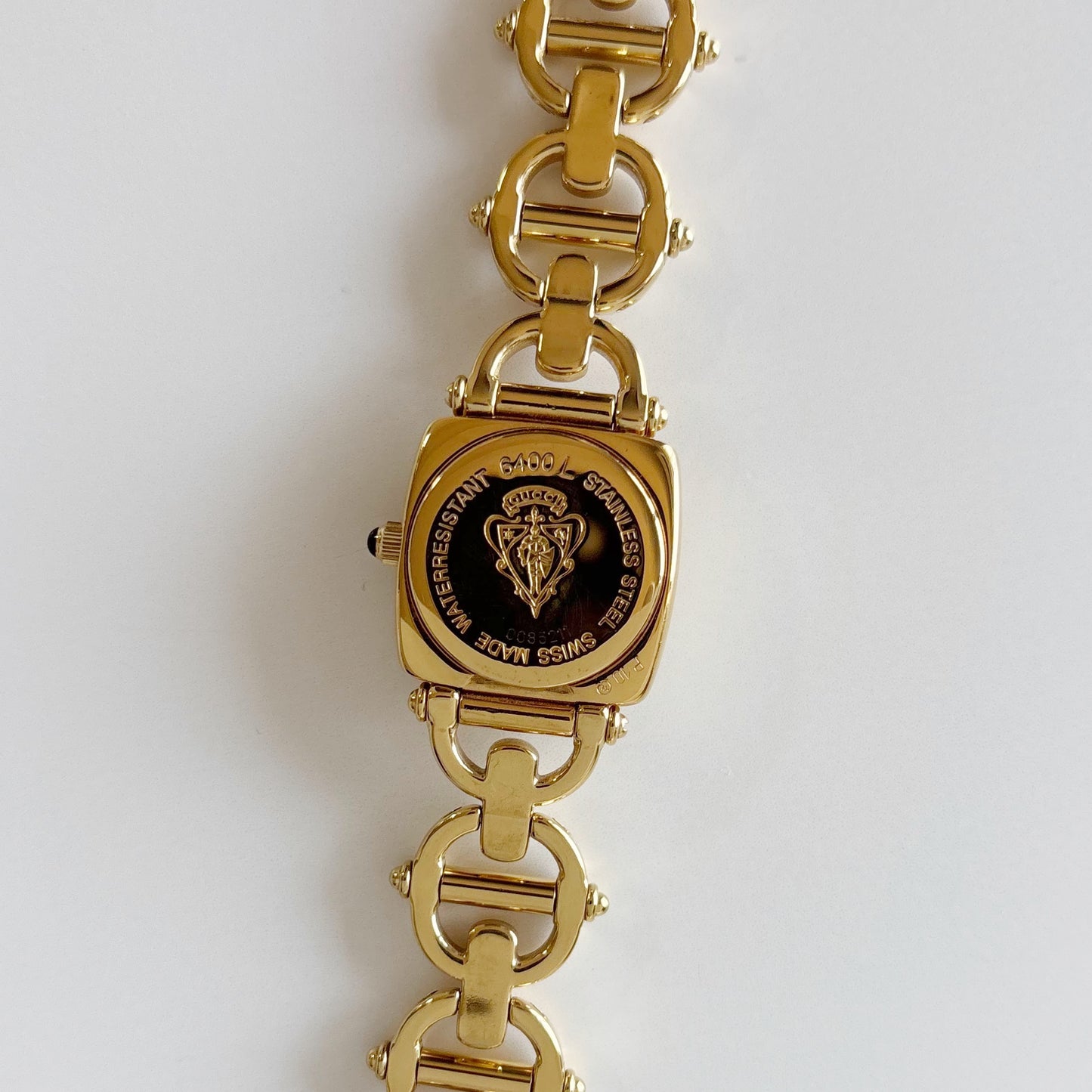 Gucci 1990s Seashell Dial Gold Plated Watch