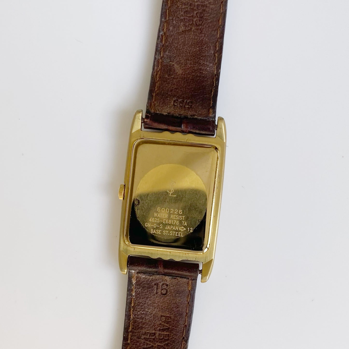 Yves Saint Laurent 1980s Tank Leather Watch