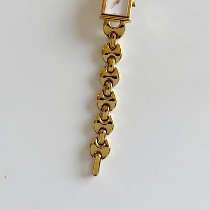 Gucci 1990s Interchangeable Strap Gold Plated Watch