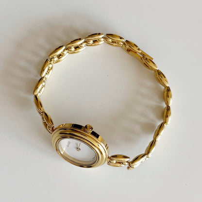 Gucci 1990s Interchangeable Bezel Gold Plated Watch with 6 bezels, case (167mm)