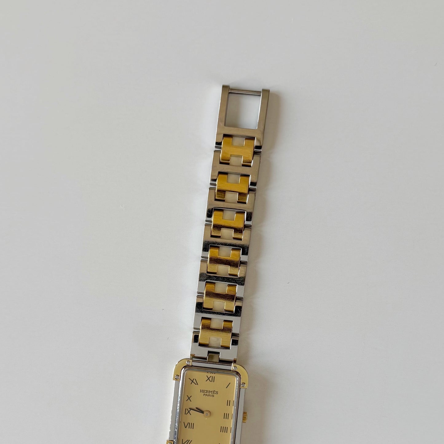 Hermes 1990s Croisier Two Tone Watch