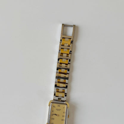 Hermes 1990s Croisier Two Tone Watch