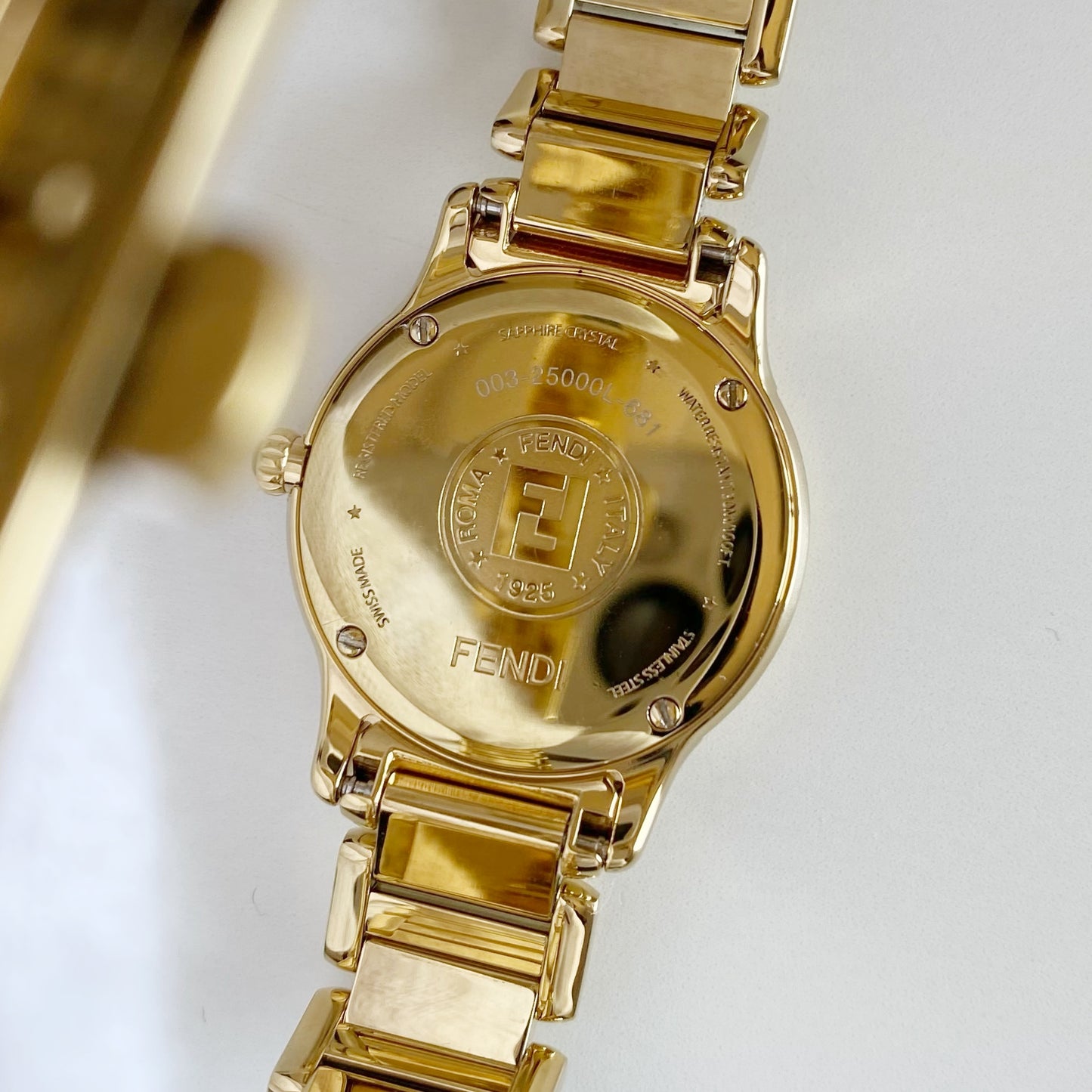 Fendi 1990s Gold Plated Watch