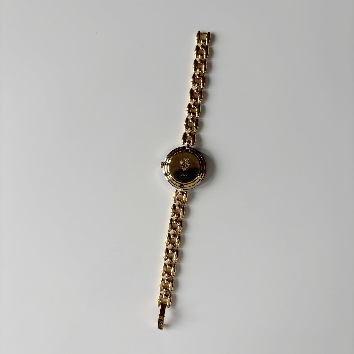 Gucci 1990s Interchangeable Bezel Gold Plated Rice Chain Watch with 6 bezels, case (160mm)